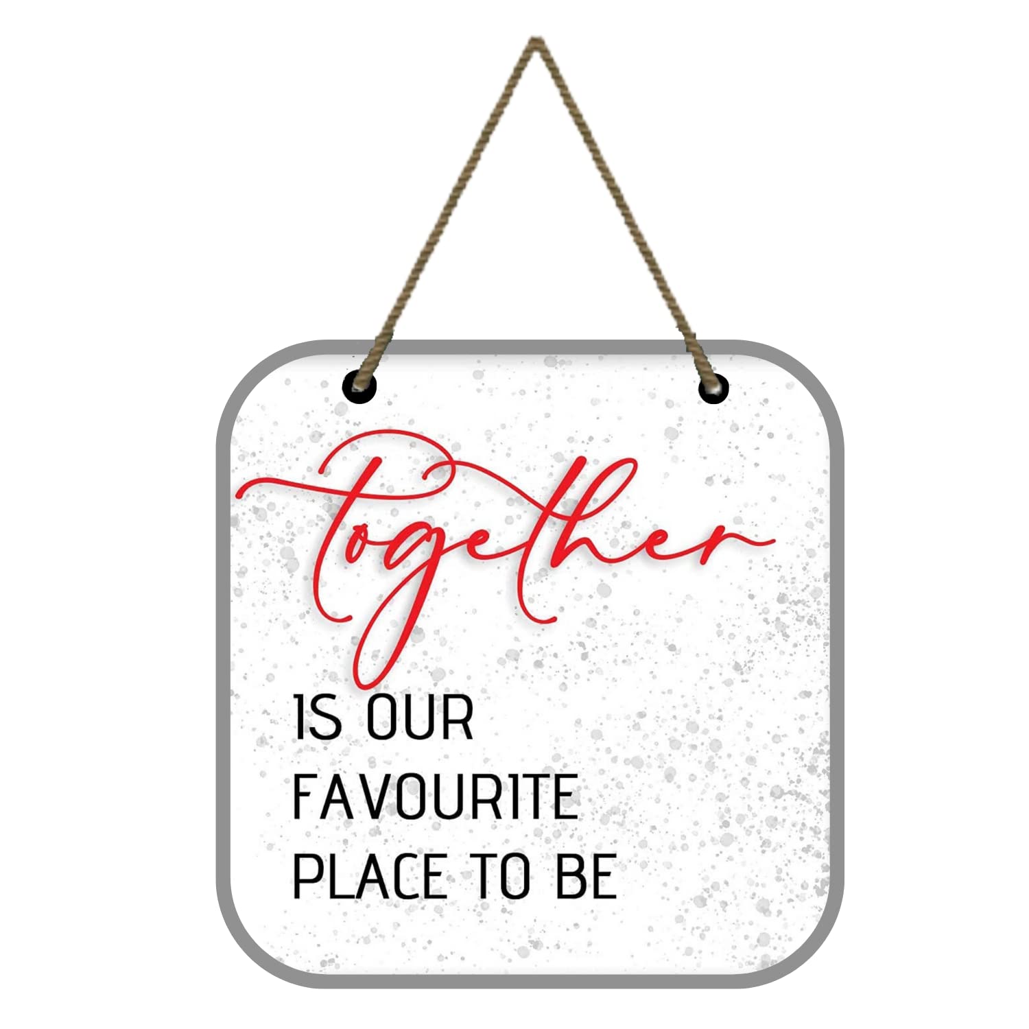 Webelkart Decorative Together Is Our Favourite Place To Be Wooden Wall Hanging/Wall Sculpture For Home And Living Room/Wall Deco